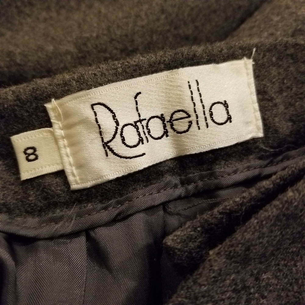 Vintage Rafaella Gray Wool Blend Skirt Size 8 - Picture 3 of 7
